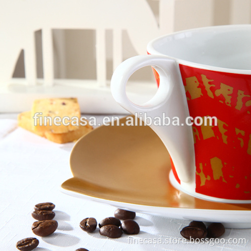100CC Porcelain Ceramic Tea and Coffee Red Mug Cup